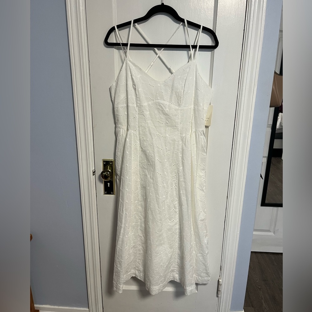 A New Day White Spaghetti Strap Sundress